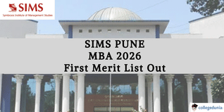 SIMS Pune MBA 2026 First Merit List Out @sims.edu; Fee Payment Till March 25